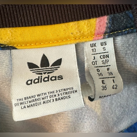Adidas Floral Track Jacket - Size Small - Picture 4 of 5